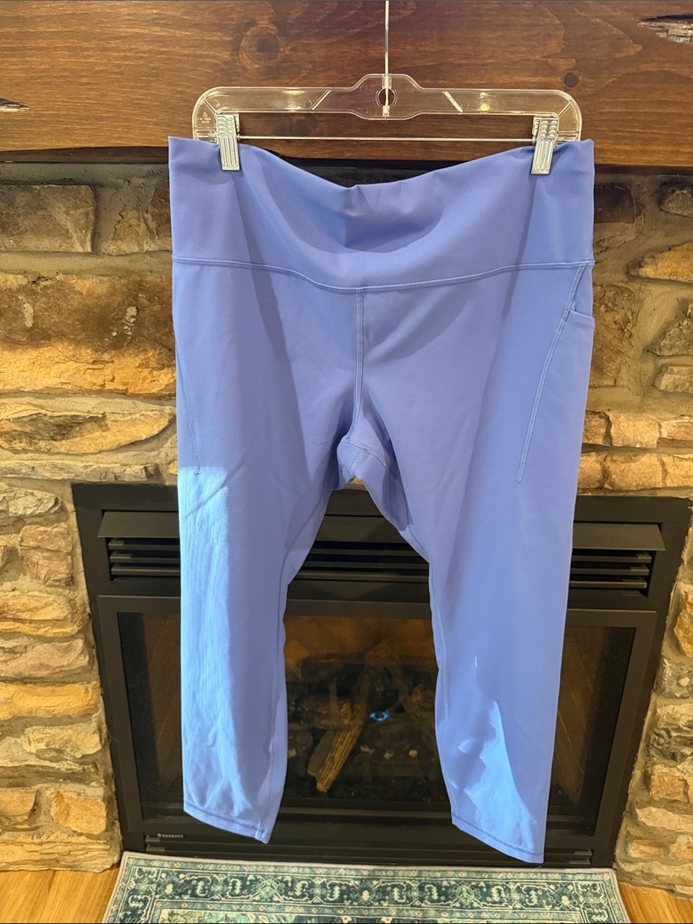 Women's Blue/Lavender Lululemon Active Capri Leggings -